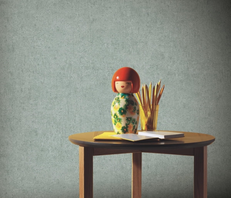 Tapeta ścienna na flizelinie turkusowa tynk bez wzoru 10418-07