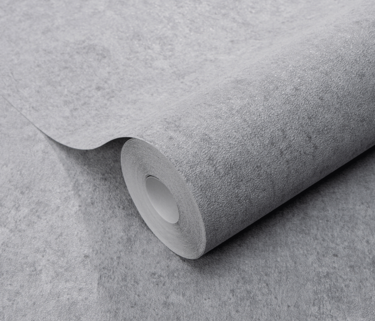 Tapeta ścienna na flizelinie szara tynk beton bez wzoru 10418-10