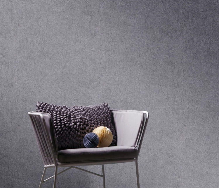 Tapeta ścienna na flizelinie szara tynk beton bez wzoru 10418-10