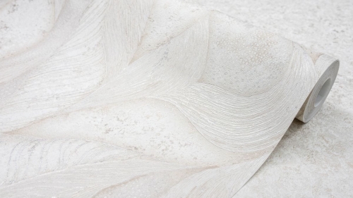 Tapeta ścienna na flizelinie 526828 beżowo złoty motyw roślinny