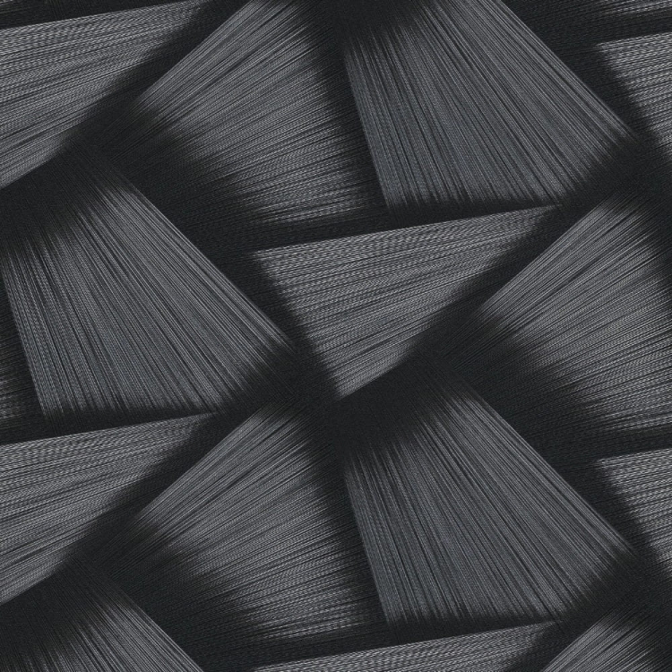 Tapeta ścienna na flizelinie 10401-15 czarno srebrny wzór geometryczny