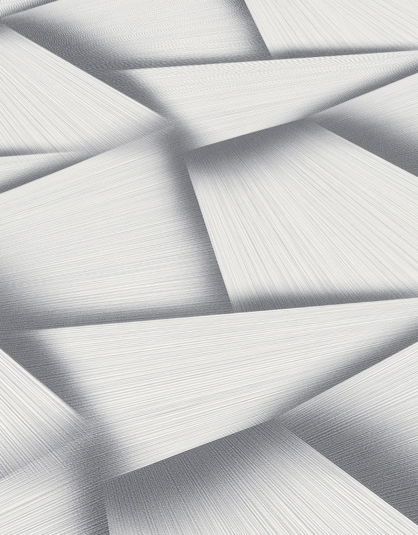 Tapeta ścienna na flizelinie 10401-47 biało srebrny wzór geometryczny