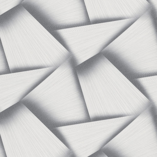 Tapeta ścienna na flizelinie 10401-47 biało srebrny wzór geometryczny