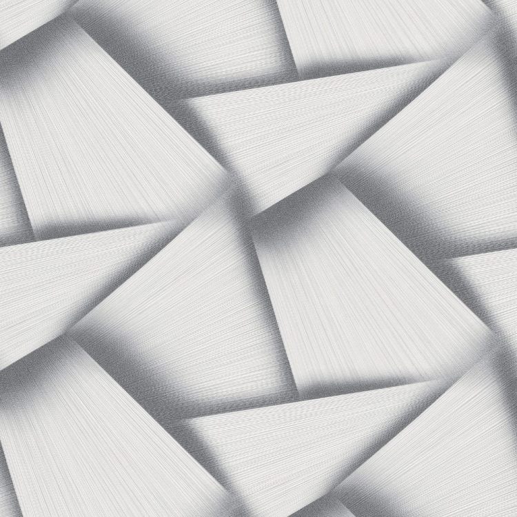 Tapeta ścienna na flizelinie 10401-47 biało srebrny wzór geometryczny