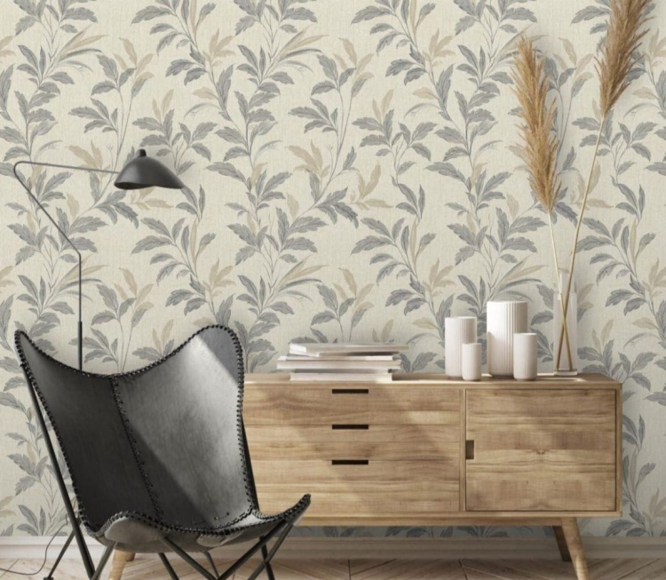 Tapeta winylowa na ścianę-198604-Grandeco liście