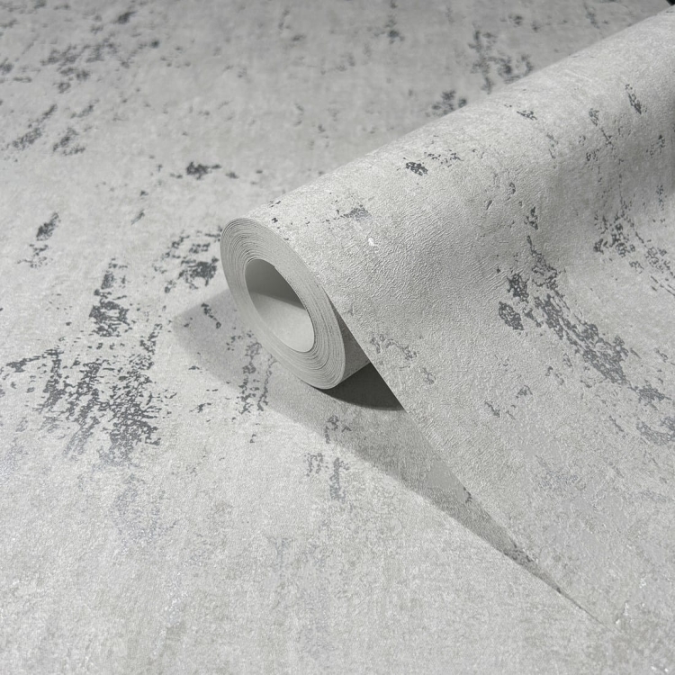 Tapeta ścienna na flizelinie 35144 Marburg City Romance beton tynk jasnoszary ze srebrnymi przetarciami