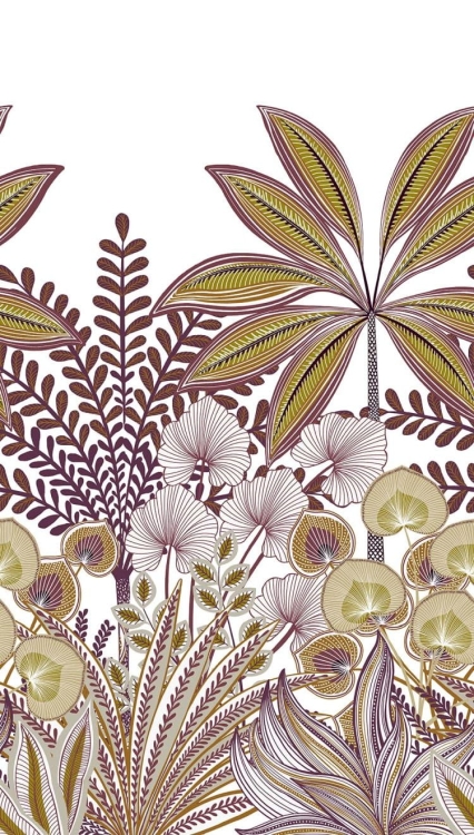 Fototapeta Mural A67701 botaniczna liście kolorowe liście Grandeco Orom 2.jpg