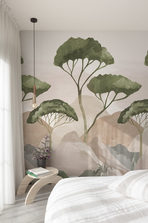 Fototapeta Mural A77401 natura drzewa Grandeco Orom 2 1.jpg