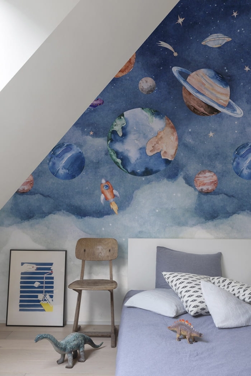 Fototapeta Mural A77201 dziecięca kosmos planety Grandeco Orom 2 1.jpg