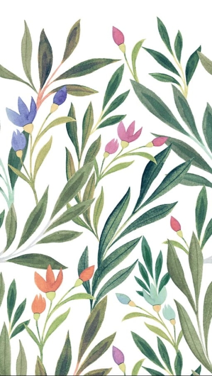 Fototapeta Mural A72801 liście kwiaty natura Grandeco Orom 2 1.jpg