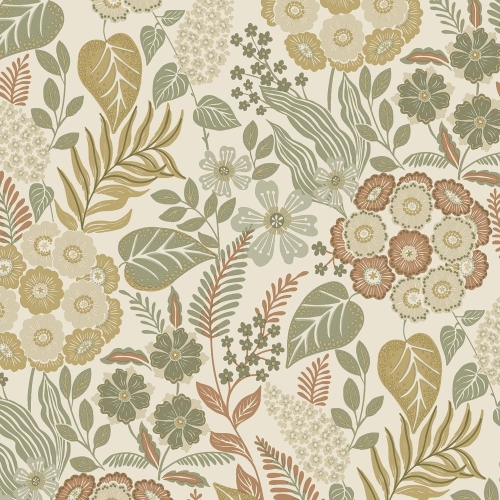Tapeta ścienna na flizelinie A76602 Grandeco Karuna botaniczna