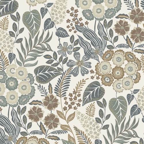 Tapeta ścienna na flizelinie A76601 Grandeco Karuna botaniczna