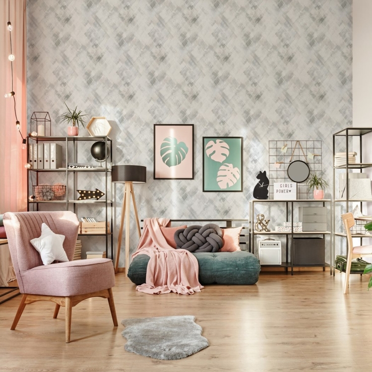 Tapeta ścienna na flizelinie 88908 Marburg Fresh Up geometryczna pastelowa