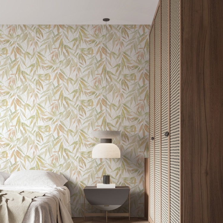 Tapeta ścienna na flizelinie 89042 Novamur Naomi Liście oliwkowe