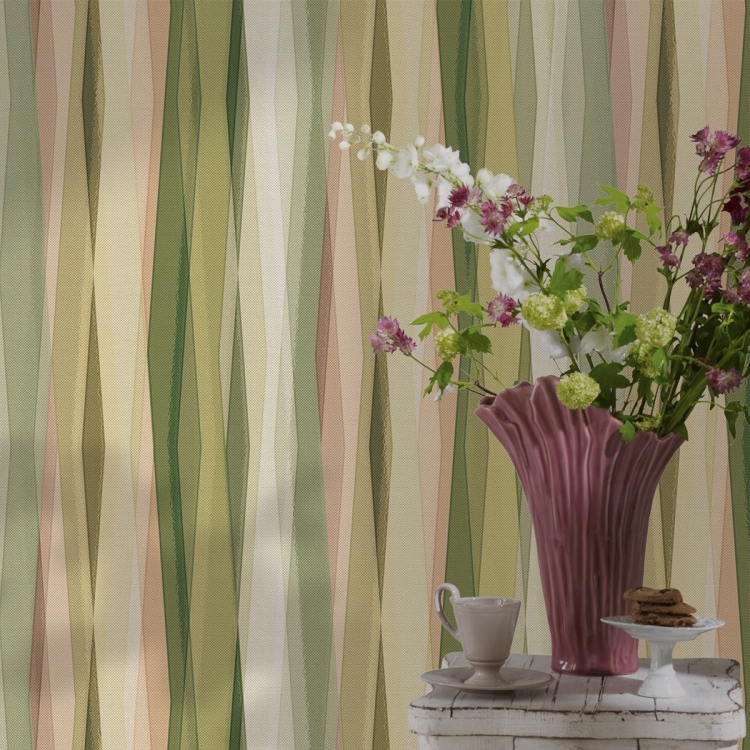 Tapeta ścienna na flizelinie 89010 Novamur Naomi Pasy oliwkowe jak materiał
