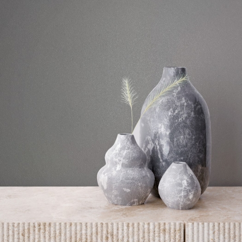 Tapeta ścienna na flizelinie 82519 Novamur Naomi Szary jednolity