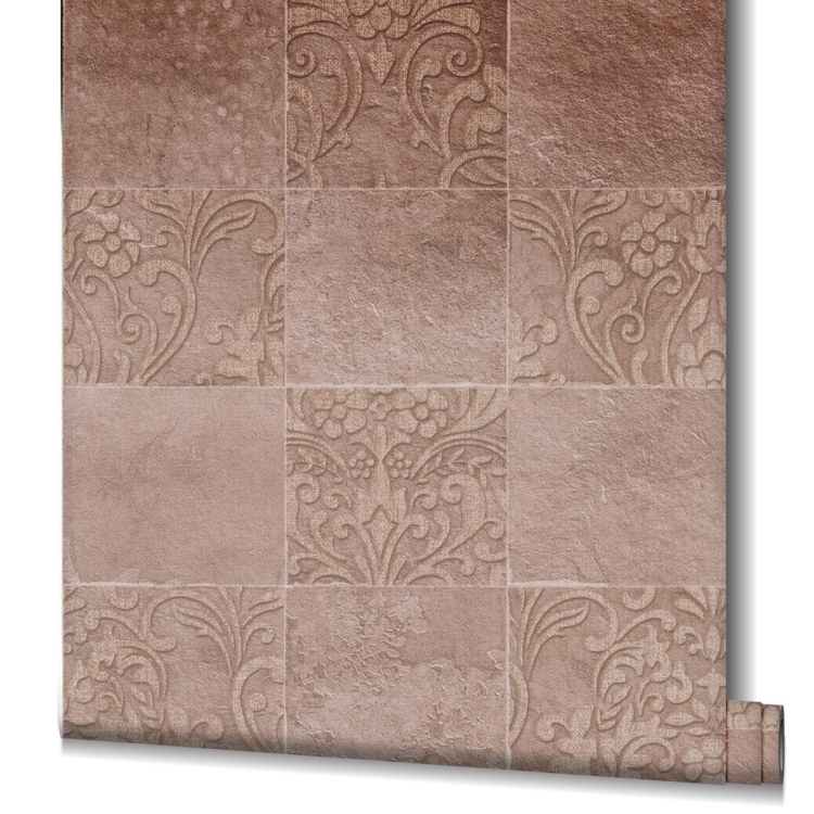 Tapeta ścienna na flizelinie 82257 Novamur Hailey kafelki z motywem roślinnym