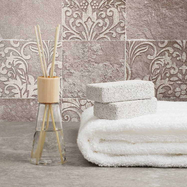 Tapeta ścienna na flizelinie 82257 Novamur Hailey kafelki z motywem roślinnym