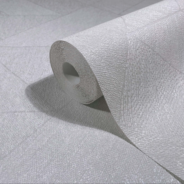 Tapeta ścienna na flizelinie 82545 Novamur Naomi Wzór geometryczny biały