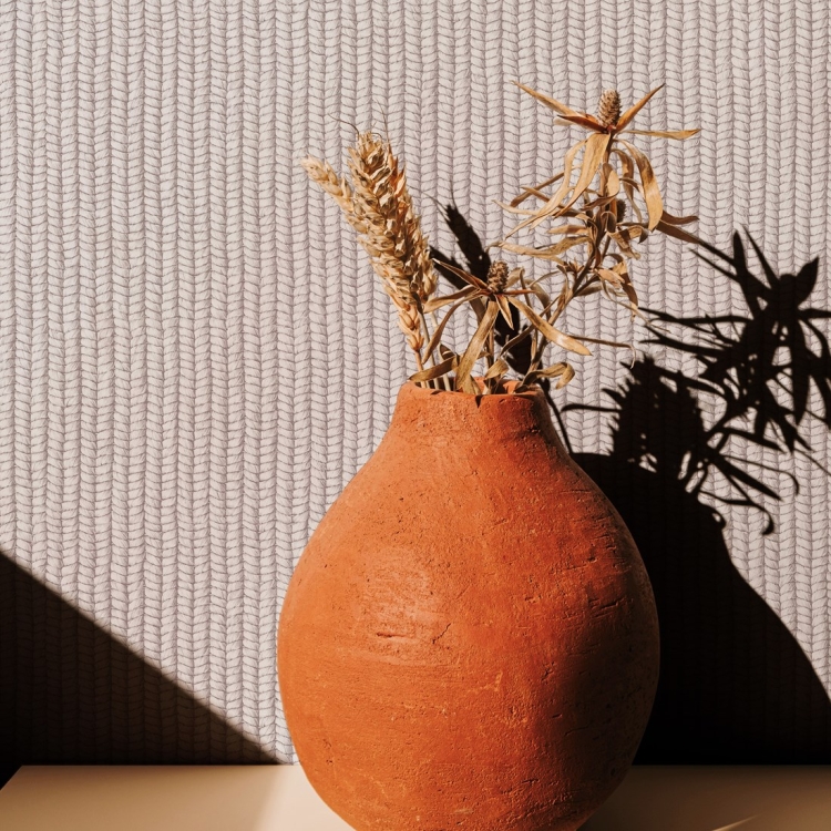 Tapeta ścienna na flizelinie 47485 Marburg Flora plecionka beżowa