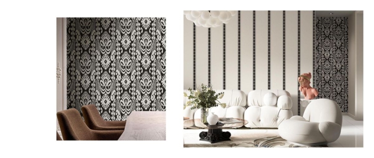 Tapeta ścienna na flizelinie 39029 Cristiana Masi Arche ornament w nowoczesnym stylu