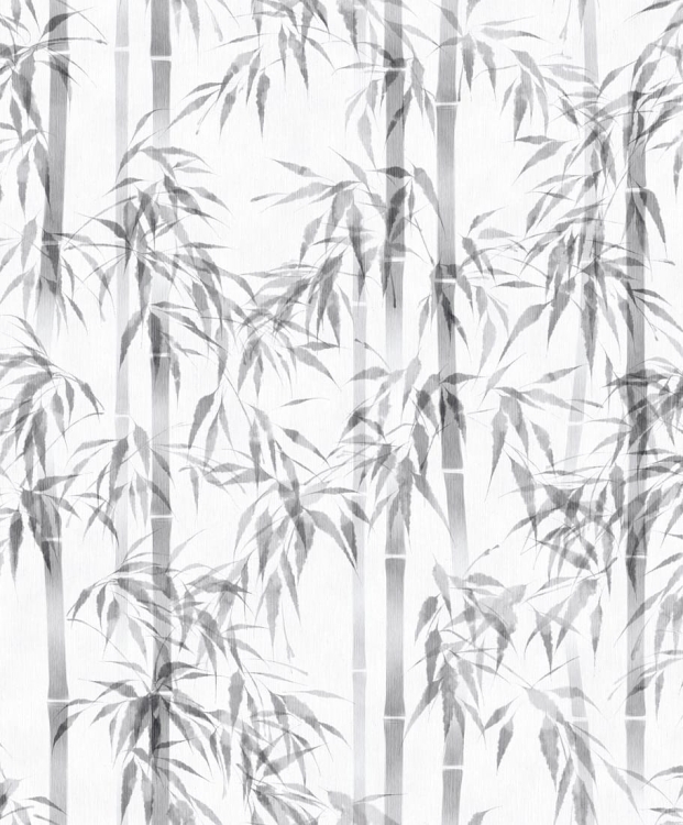 Tapeta ścienna na flizelinie 81673 Novamur Mona Liście bambusa biało czarne