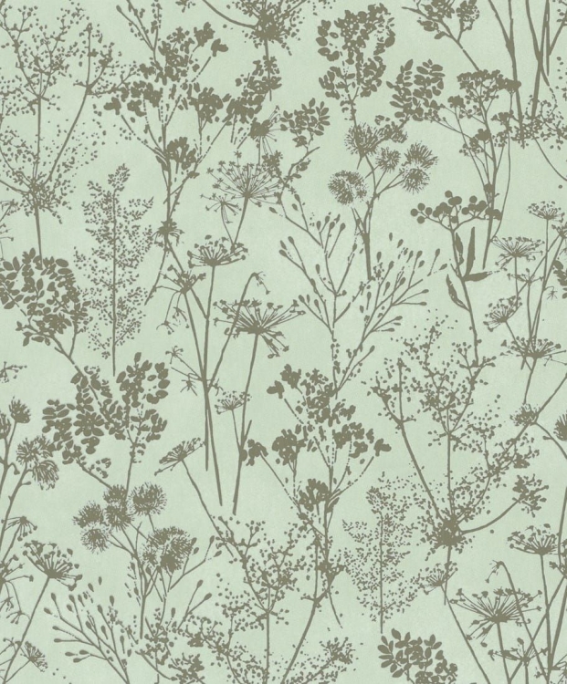 Tapeta ścienna na flizelinie 82465 Novamur Mona wzór roślinny, kwiaty zielony, złoty