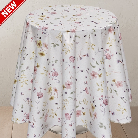 Cerata plamoodporna łączka 105A szer. 140cm Obrus z PCV na flizelinie