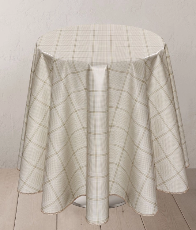 Cerata plamoodporna kratka beżowa 241A szer. 140cm Obrus z PCV na flizelinie