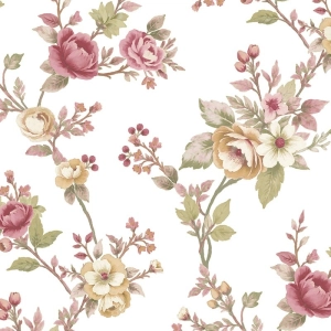 Tapeta ścienna na flizelinie 8326 Cristiana Masi Blooming Garden pnącza z kwiatami