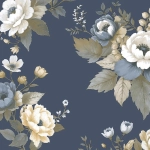 Tapeta ścienna na flizelinie 8332 Cristiana Masi Blooming Garden kwiaty liście
