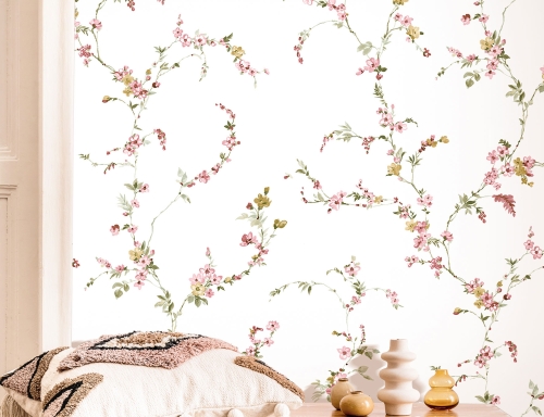 Tapeta ścienna na flizelinie 8335 Cristiana Masi Blooming Garden pnącza z kwiatuszkami