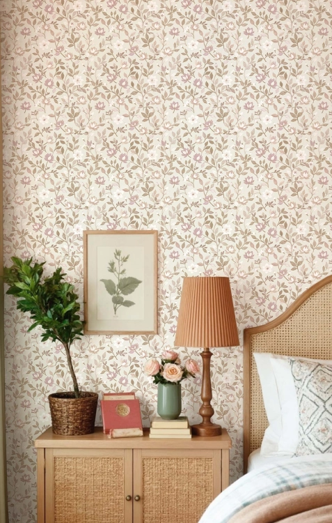 Tapeta ścienna na flizelinie 8351 Cristiana Masi Blooming Garden kwiatuszki liście