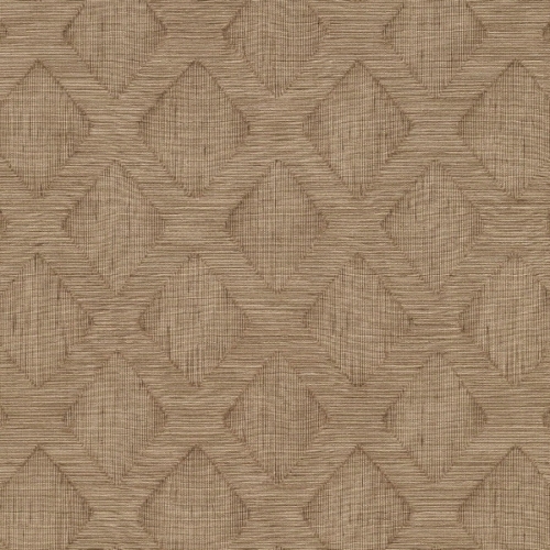 Tapeta Erismann Secret Garden 10509-11 wzór geometryczny brązowy, sztruks