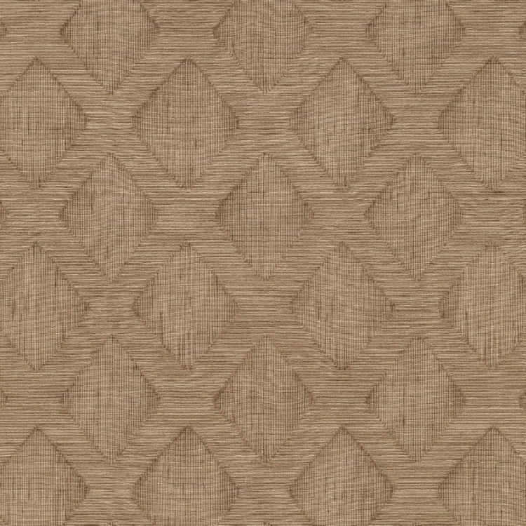 Tapeta Erismann Secret Garden 10509-11 wzór geometryczny brązowy, sztruks
