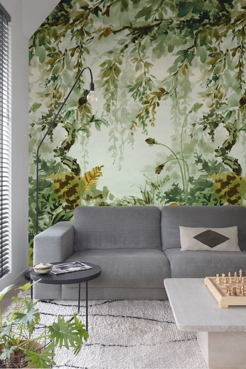 Fototapeta Mural A52201 botaniczna las liście Grandeco Orom 2