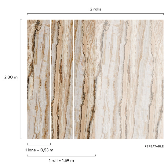 Fototapeta Mural A50801 imitacja drewna Grandeco Orom 2