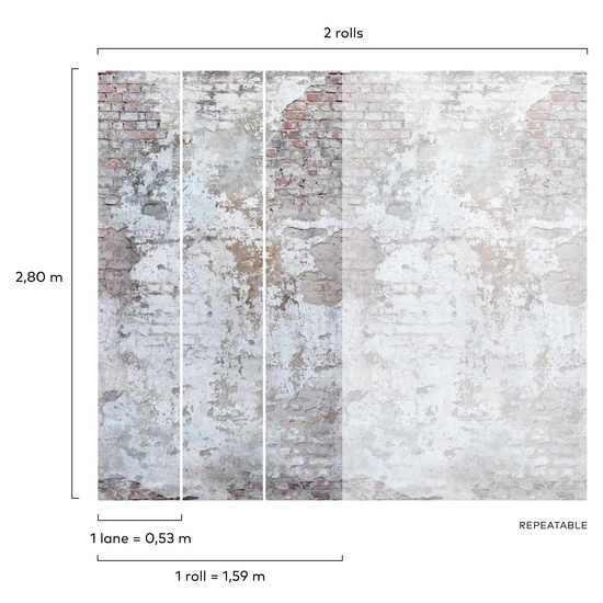 Fototapeta Mural A42301 ściana mur cegła Grandeco Orom 2