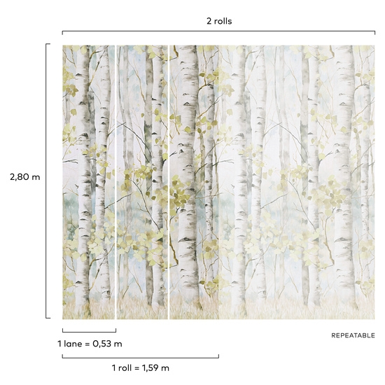 Fototapeta Mural A77301 natura las drzewa wierzba Grandeco Orom 2