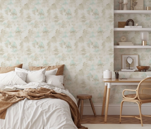 Tapeta na flizelinie 10557-02 Erismann Forest Dreams akwarelowe drzewa