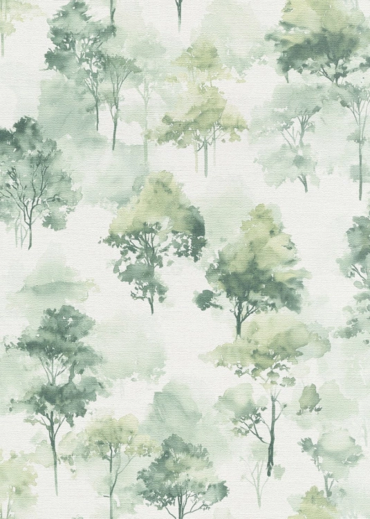 Tapeta na flizelinie 10557-11 Erismann Forest Dreams akwarelowe drzewa