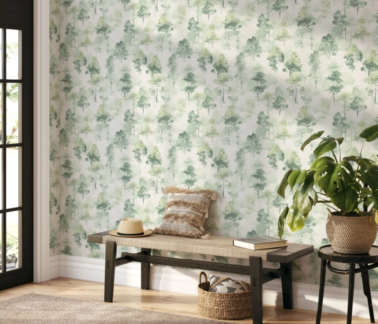 Tapeta na flizelinie 10557-11 Erismann Forest Dreams akwarelowe drzewa