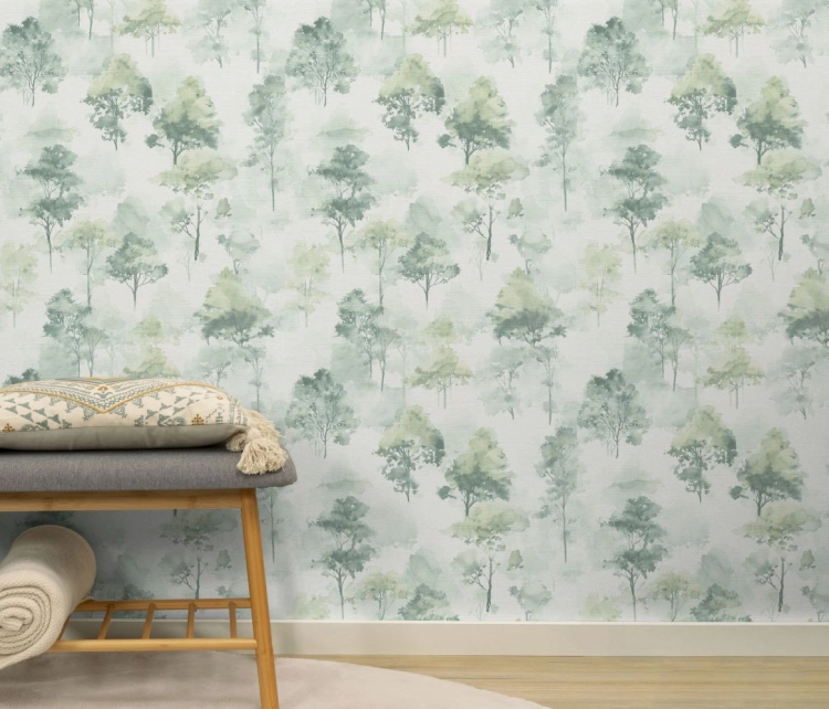 Tapeta na flizelinie 10557-11 Erismann Forest Dreams akwarelowe drzewa