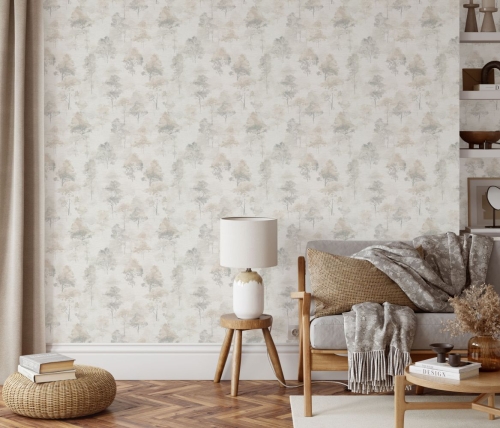 Tapeta na flizelinie 10557-37 Erismann Forest Dreams akwarelowe drzewa