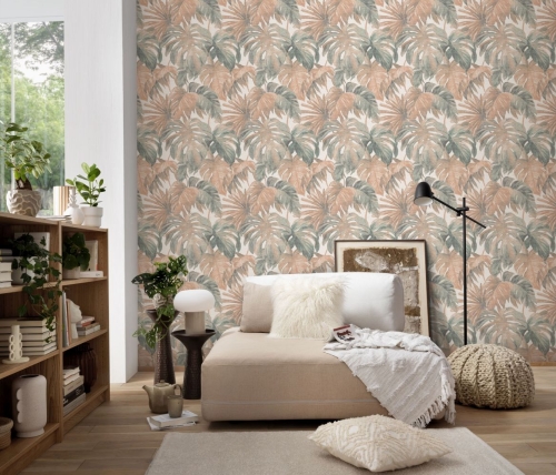 Tapeta na flizelinie 10558-11 Erismann Forest Dreams liście monstery