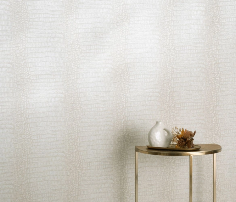 Tapeta na flizelinie 10560-02 Erismann Forest Dreams kremowa skóra krokodyla