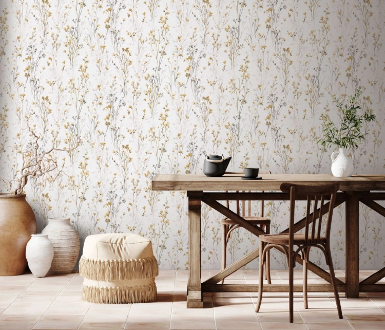 Tapeta na flizelinie 10561-20 Erismann Forest Dreams żółte łąkowe kwiaty