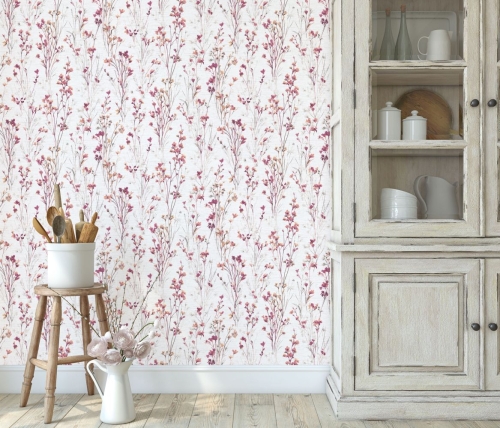 Tapeta na flizelinie 10561-22 Erismann Forest Dreams fioletowe łąkowe kwiaty