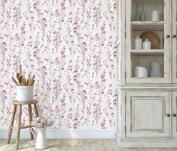 Tapeta na flizelinie 10561-22 Erismann Forest Dreams fioletowe łąkowe kwiaty