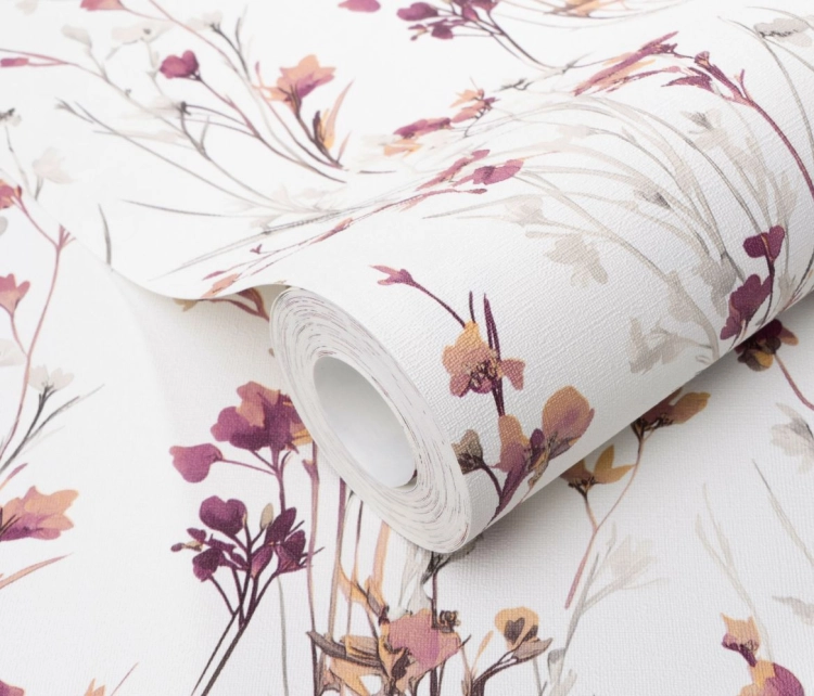 Tapeta na flizelinie 10561-22 Erismann Forest Dreams fioletowe łąkowe kwiaty